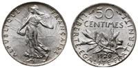 50 centymów 1920, Paryż, srebro próby 835, 2.48 