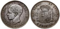 5 peset 1898 SGV, Madryt, srebro próby 900, 24.9