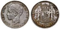 1 peseta 1900 SMV, Madryt, srebro próby 835, 4.9