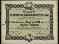 20 akcji po 500 marek 1922, Łódź, IV emisja (ze 