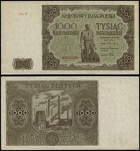 1.000 złotych 15.07.1947, seria F, numeracja 826