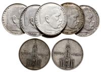 Niemcy, zestaw: 8 x 2 marki, roczniki: 2 x 1934, 4 x 1937, 2 x 1938