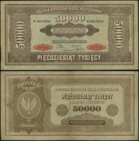 50.000 marek polskich 10.10.1922, seria W, numer