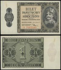1 złoty 1.10.1938, seria IH, numeracja 7082289, 