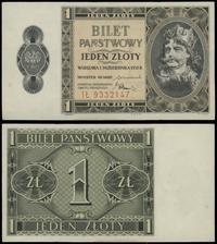 1 złoty 1.10.1938, seria IŁ, numeracja 9247147, 