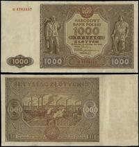 1.000 złotych 15.01.1946, seria G, numeracja 470