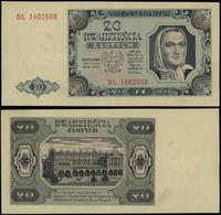 20 złotych 1.07.1948, seria DL, numeracja 140208
