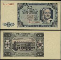20 złotych 1.07.1948, seria EA, numeracja 573972
