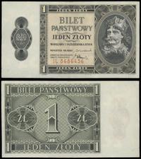 1 złoty 1.10.1938, seria IL, numeracja 8686456, 
