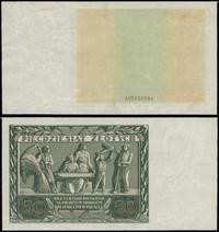 niedokończony druk banknotu 50 złotych 11.11.193