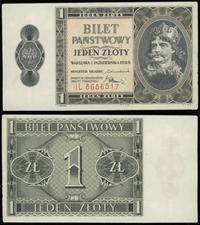 1 złoty 1.10.1938, seria IL, numeracja 8686517, 