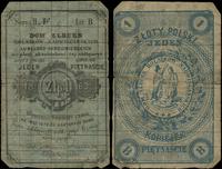 Polska, bon na 1 złoty = 15 kopiejek, 1863