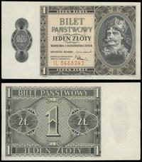 1 złoty 1.10.1938, seria IL, numeracja 8688262, 