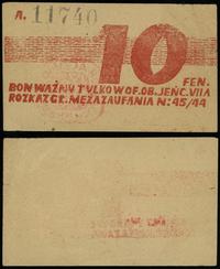 10 fenigów 2.11.1944, seria A, numeracja 11740, 