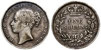 1 szyling 1849, Londyn, srebro, 5.57 g, ciemna p