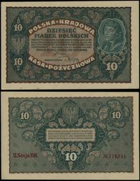 10 marek polskich 23.08.1919, seria II-BK, numer
