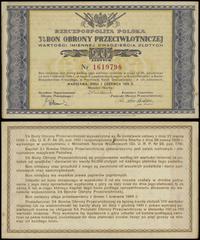 bon na 20 złotych 1.06.1939, numeracja 1619798, 