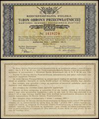 bon na 20 złotych 1.06.1939, numeracja 1619379, 