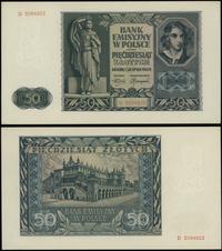 50 złotych 1.08.1941, seria D, numeracja 3094922