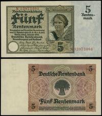 5 rentenmarek 2.01.1926, seria N, numeracja 1397