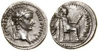 denar 14–37, Lugdunum (Lyon), Aw: Głowa cesarza 