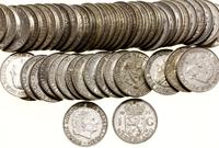 Niderlandy, lot 50 x 1 gulden, 4 x 1954, 13 x 1955, 15 x 1956, 11 x 195