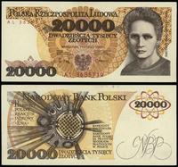 20.000 złotych 1.02.1989, seria AL, numeracja 36