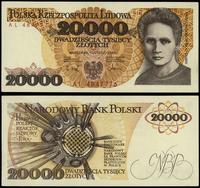 20.000 złotych 1.02.1989, seria AL, numeracja 48