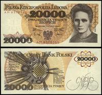 20.000 złotych 1.02.1989, seria AM, numeracja 83