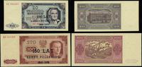 zestaw: 20 i 100 złotych 1.07.1948, z nadrukami 