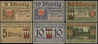 zestaw: 5, 10 i 50 fenigów 1.04.1920, razem 3 pi