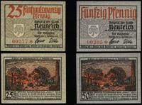 zestaw: 25 i 50 fenigów 19.12.1921, numeracje: 0