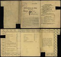 Polska, Karta zaopatrzeniowa dla mężczyzn na odzież z czasów II wojny światowej, grudzień 1942