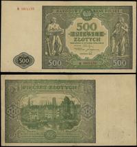 500 złotych 15.01.1946, seria B, numeracja 56011