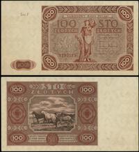 100 złotych 15.07.1947, seria F, numeracja 91953