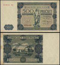 500 złotych 15.07.1947, seria M3, numeracja 0784