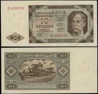 10 złotych 1.07.1948, seria C, numeracja 4638109
