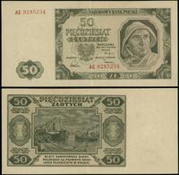 50 złotych 1.07.1948, seria AE, numeracja 929523
