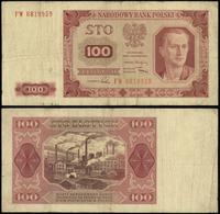 100 złotych 1.07.1948, seria FW, numeracja 68199
