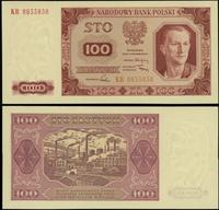 100 złotych 1.07.1948, seria KR, numeracja 06558