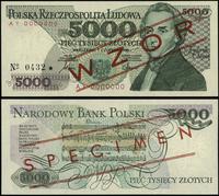 5.000 złotych 1.06.1986, czerwone ukośne "WZÓR" 
