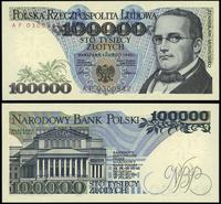 100.000 złotych 1.02.1990, seria AF, numeracja 0