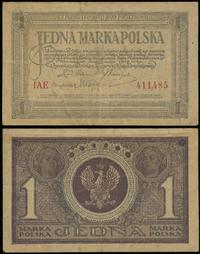 1 marka polska 17.05.1919, seria IAE, numeracja 