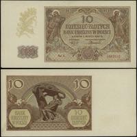 10 złotych 1.03.1940, seria L, numeracja 4563513