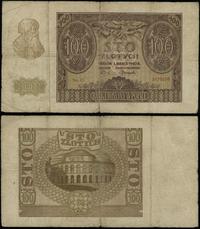 100 złotych 1.03.1940, seria D, numeracja 247823