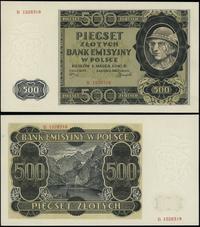 500 złotych 1.03.1940, seira B, numeracja 152831