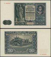 50 złotych 1.08.1941, seria E, numeracja 0956659