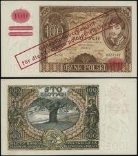 100 złotych 1939, oryginalny (?) nadruk na bankn