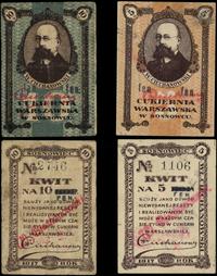 zestaw 2 bonów (5 i 10 fenigów) 1917, numeracje 