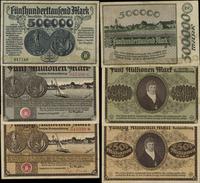 zestaw 3 banknotów 1923, w zestawie: 500.000 mar